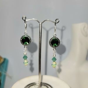 Hand Made Crystal Beaded Earrings